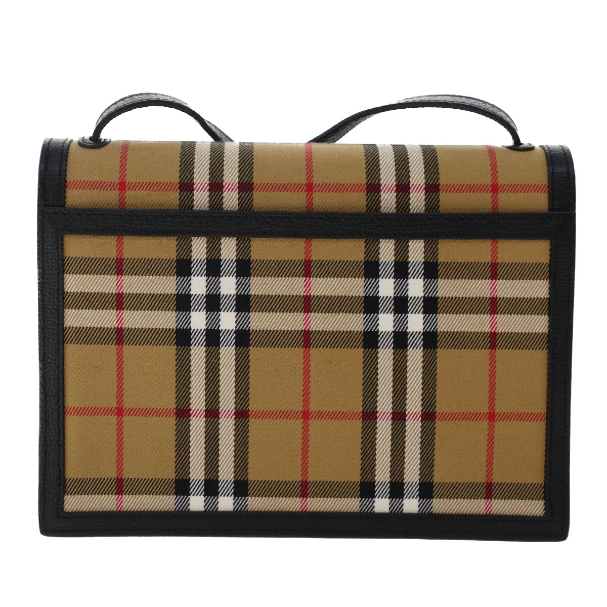 Burberry Nova Check Macken Shoulder Bag Nylon Beige Auth yk8021