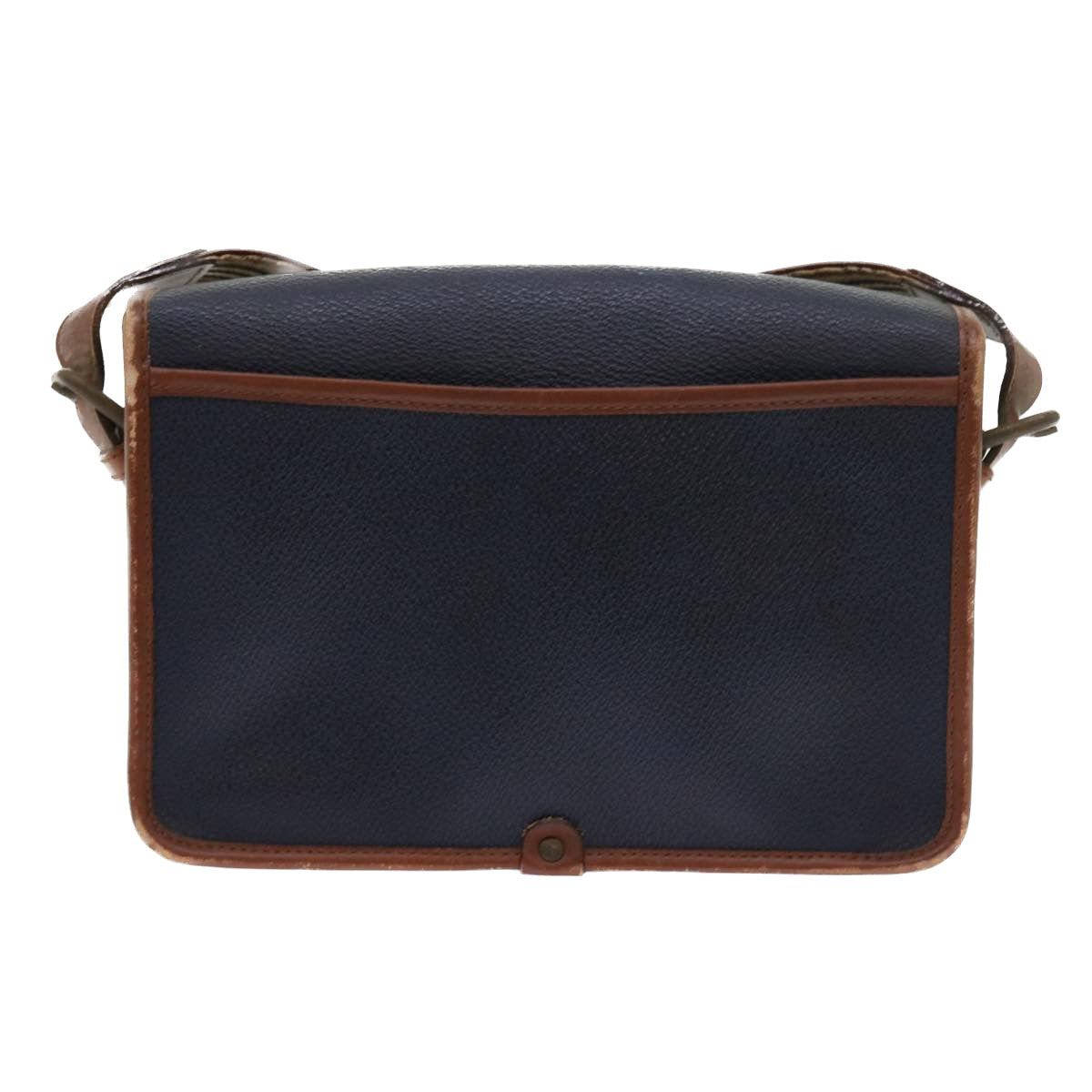BurberrySs Shoulder Bag Leather Navy Auth yk9080