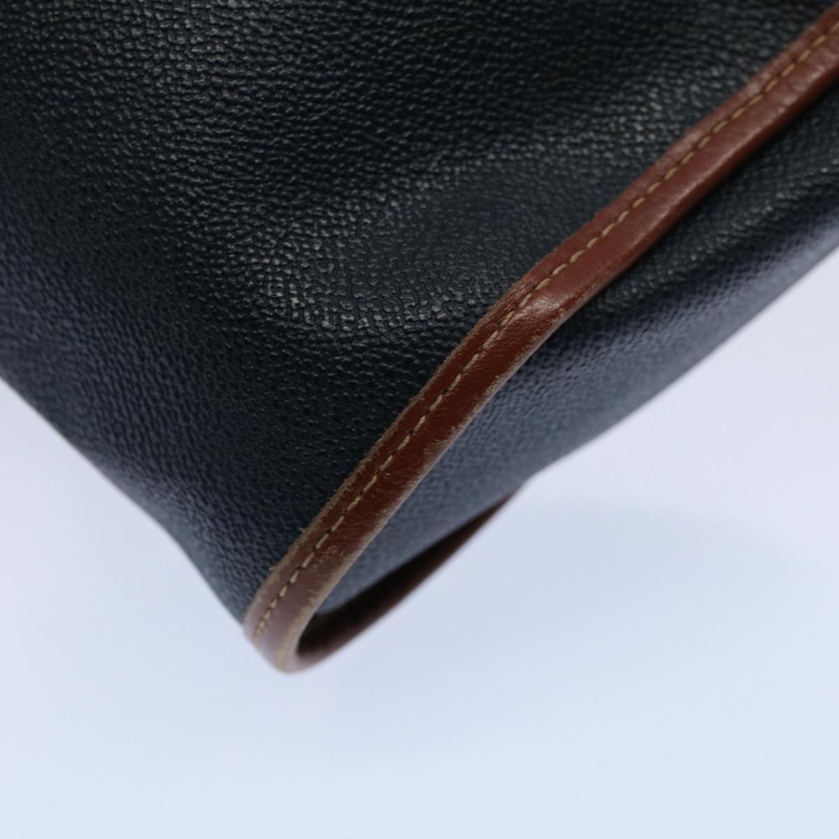 BurberrySs Shoulder Bag Leather Navy Auth yk9319