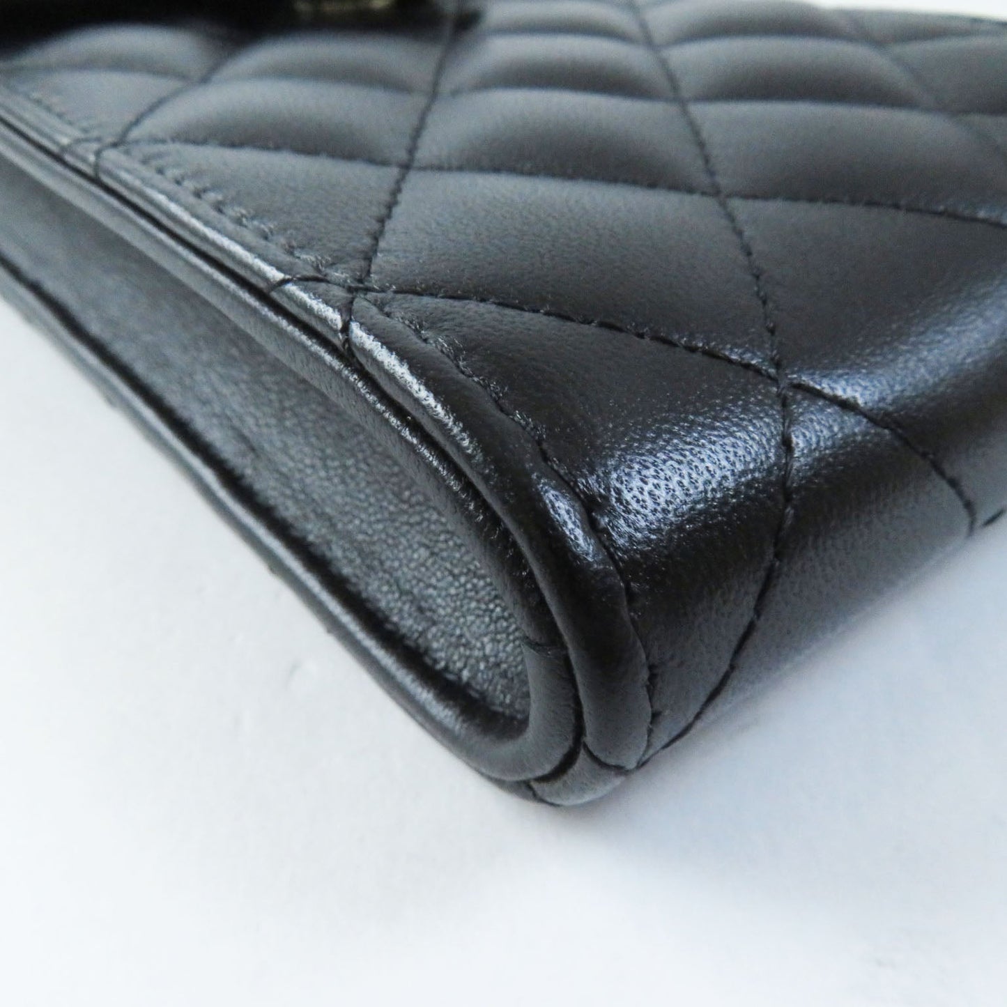 CHANEL Shoulder Bag AP2164 Lamb leather black Matrasse