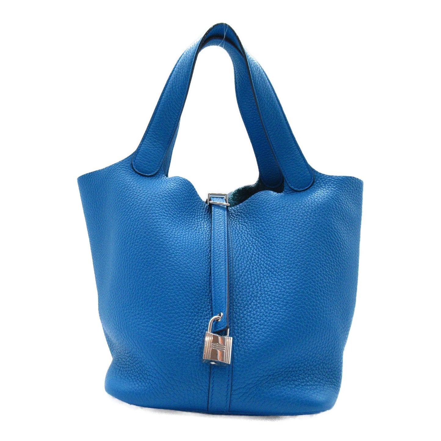 Hermes Picotin Lock MM Blue Paradise Tote Bag