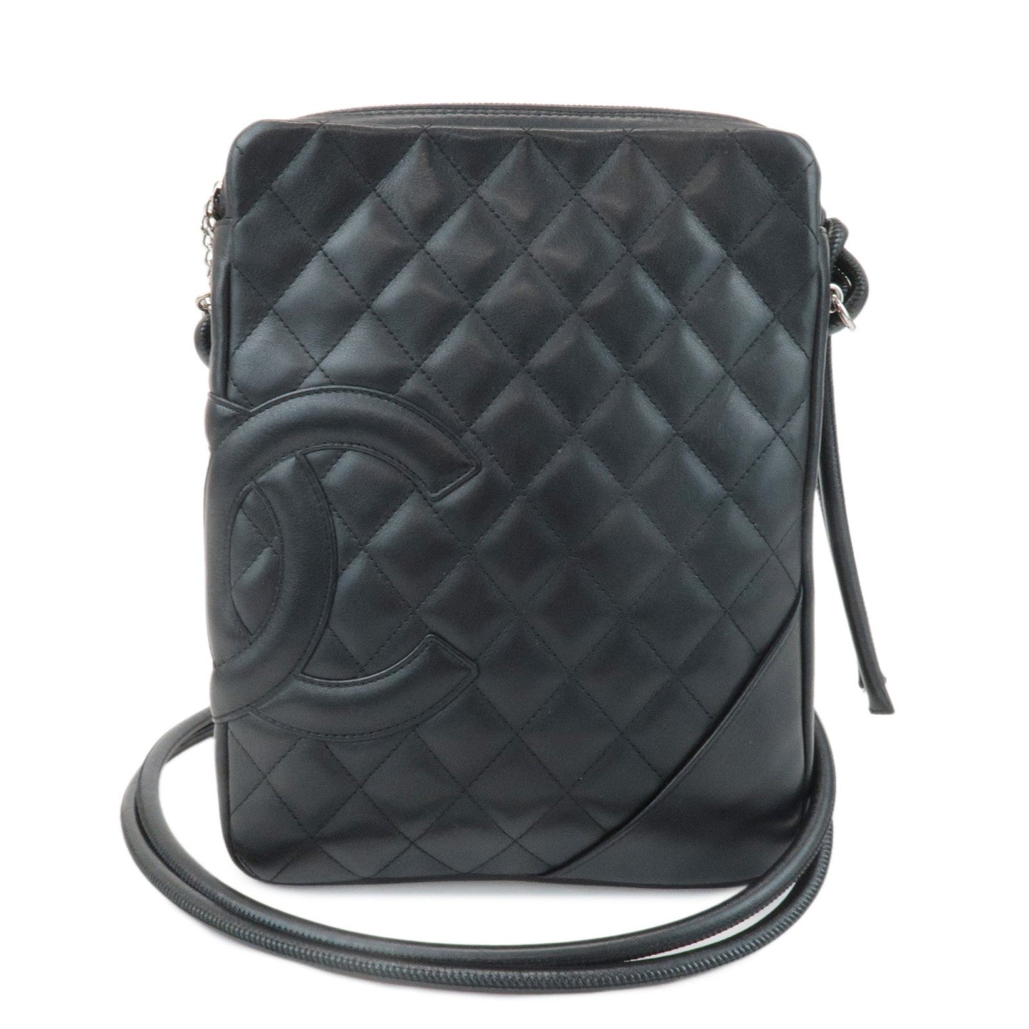 CHANEL Cambon Lamb Skin Medium Pochette Shoulder Bag A25178