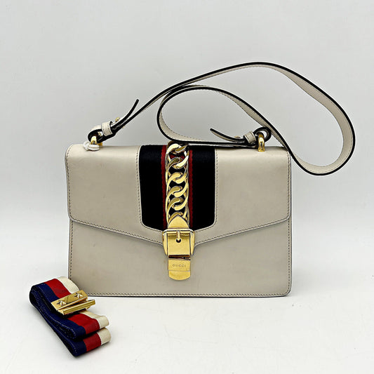Gucci Web Sylvie Small - Neutrals Shoulder Bags, Handbags LA12261