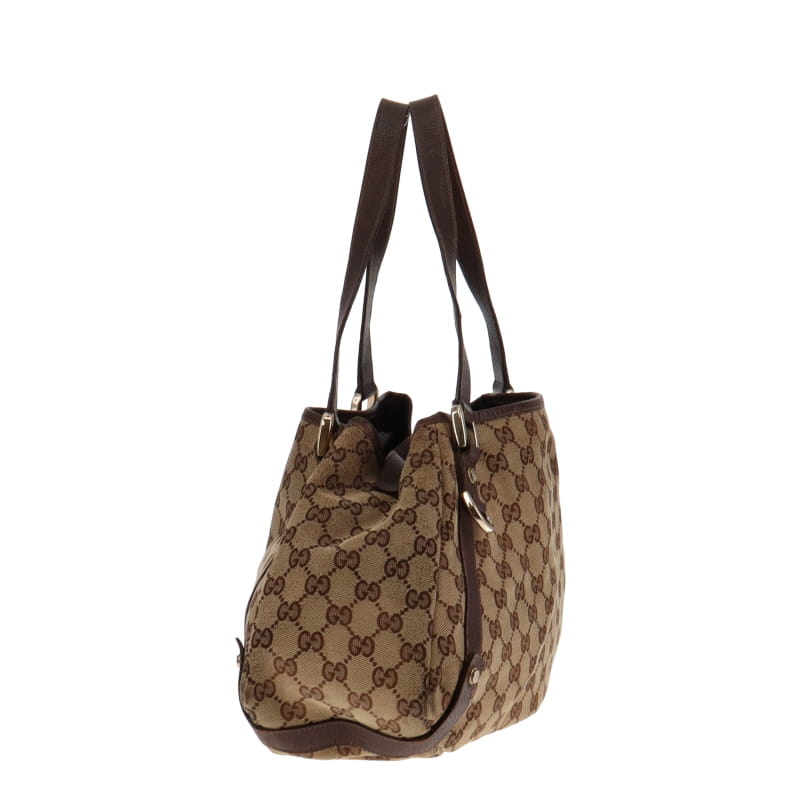 Gucci Abbey GG Hobo With Brown Leather Trims