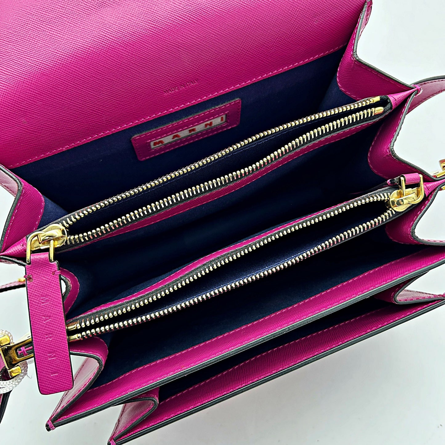 Marni Trunk Soft Mini Crossbody Bag in Pink Leather LA19915
