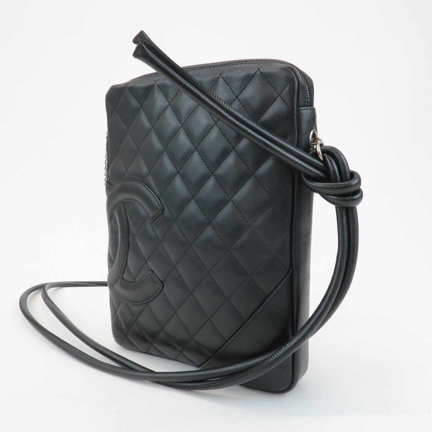CHANEL Cambon Lamb Skin Medium Pochette Shoulder Bag A25178