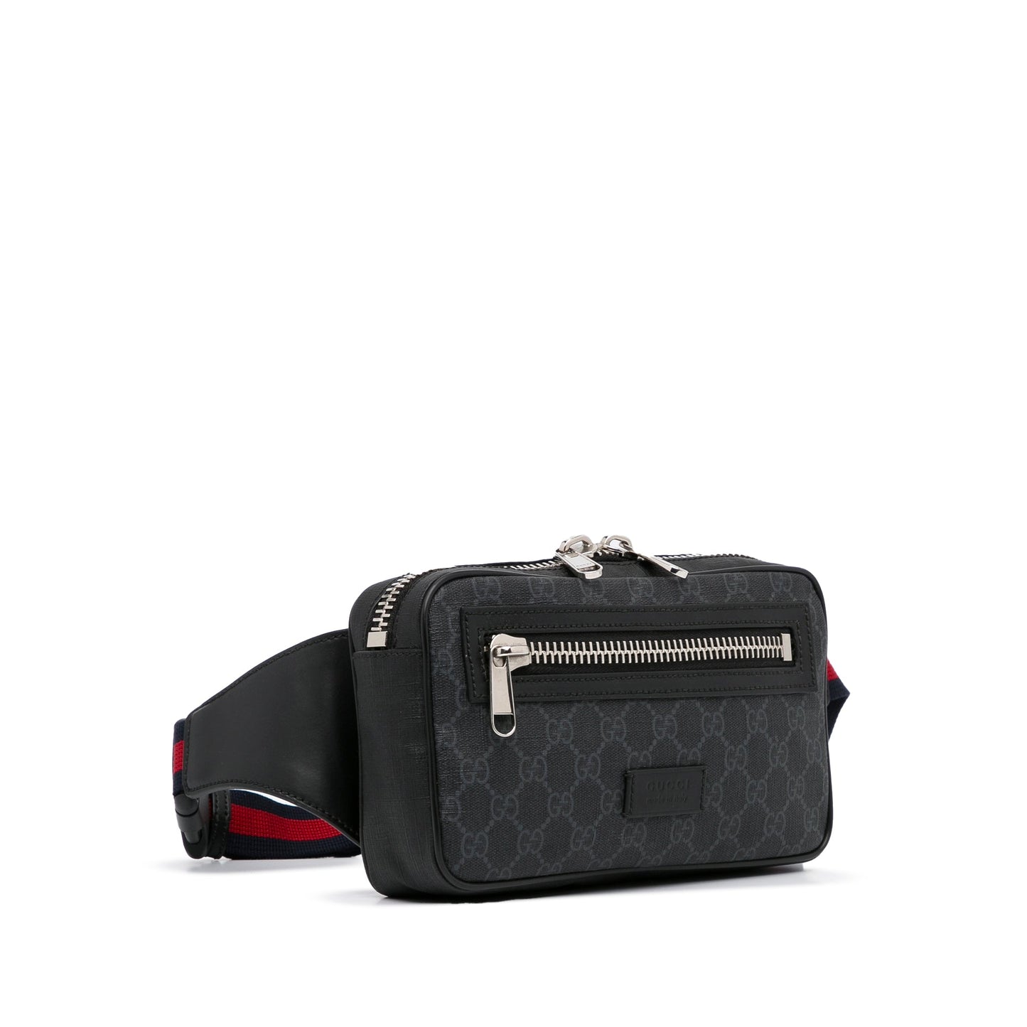 Gucci Web Black GG Supreme Canvas