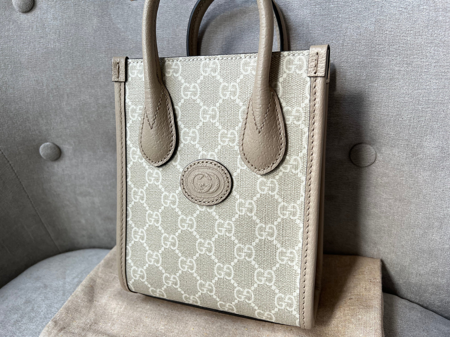 Gucci Mini Tote Bag with Interlocking GG (RRP £1070)