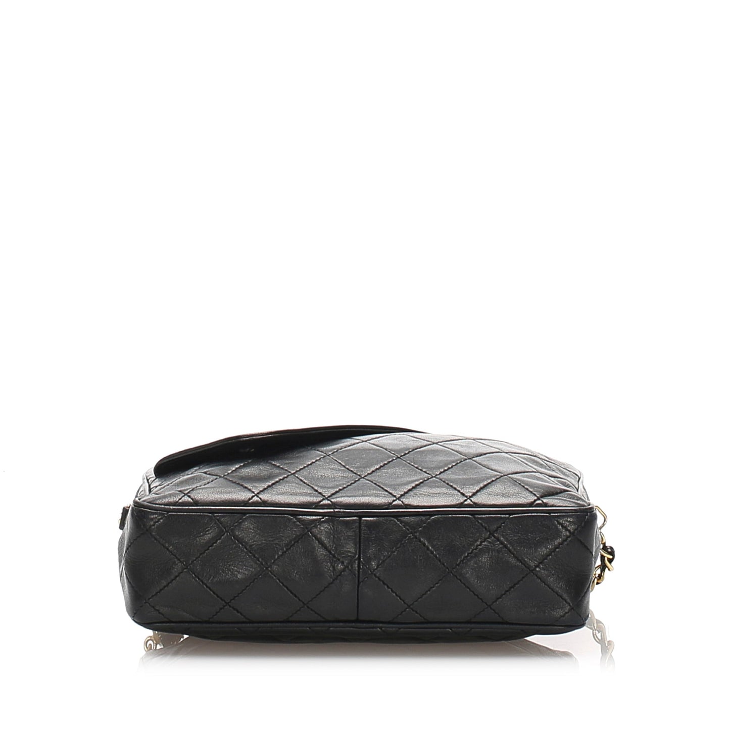 Chanel Matelasse Lambskin Chain Shoulder Bag Black