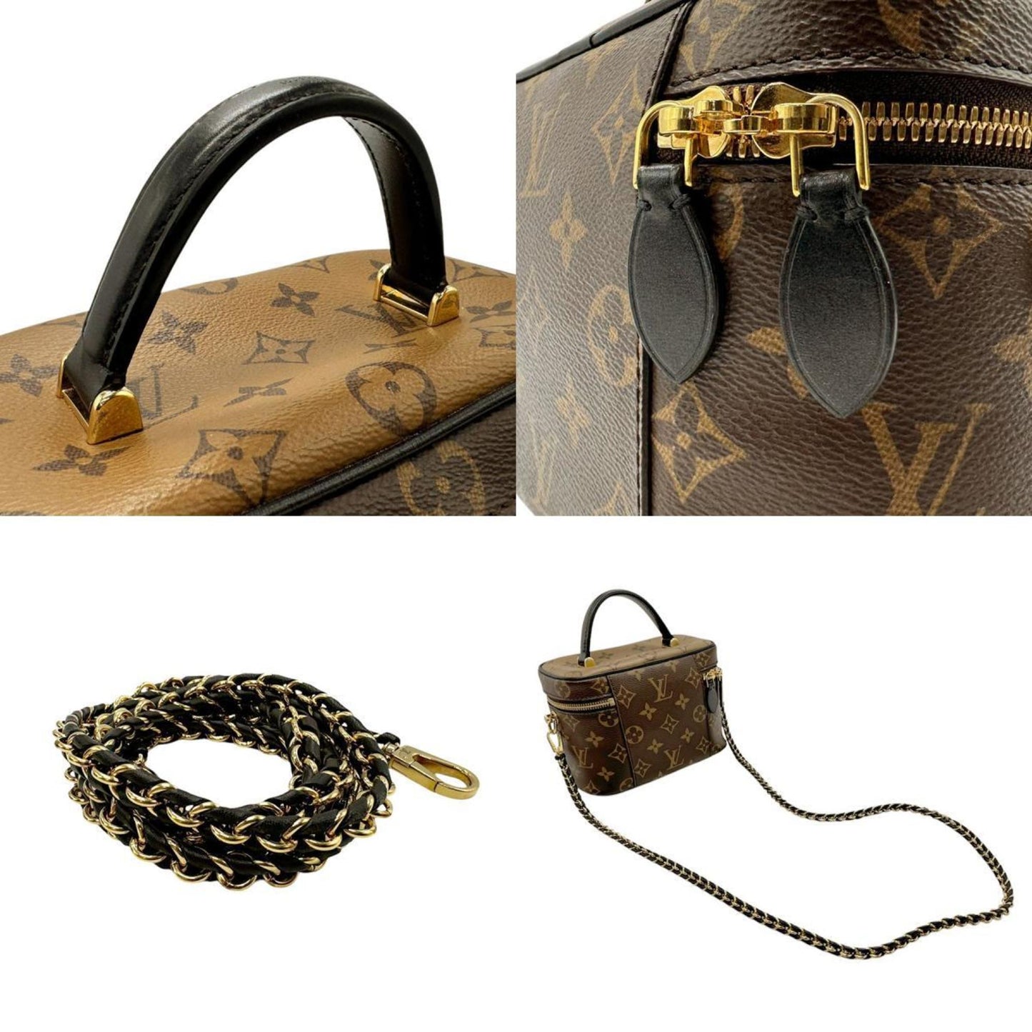 Louis Vuitton  Monogram Reverse Handbag Shoulder Bag