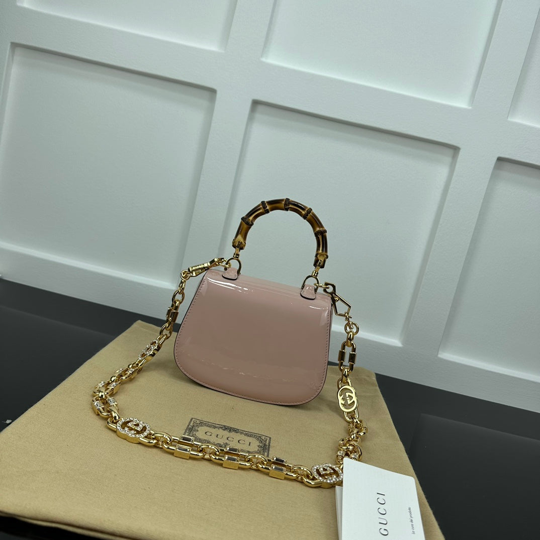 BOLSA GUCCI BAMBOO 1947 PEQUENA