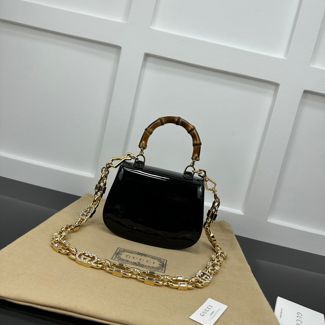 BOLSA GUCCI BAMBOO 1947 PEQUENA