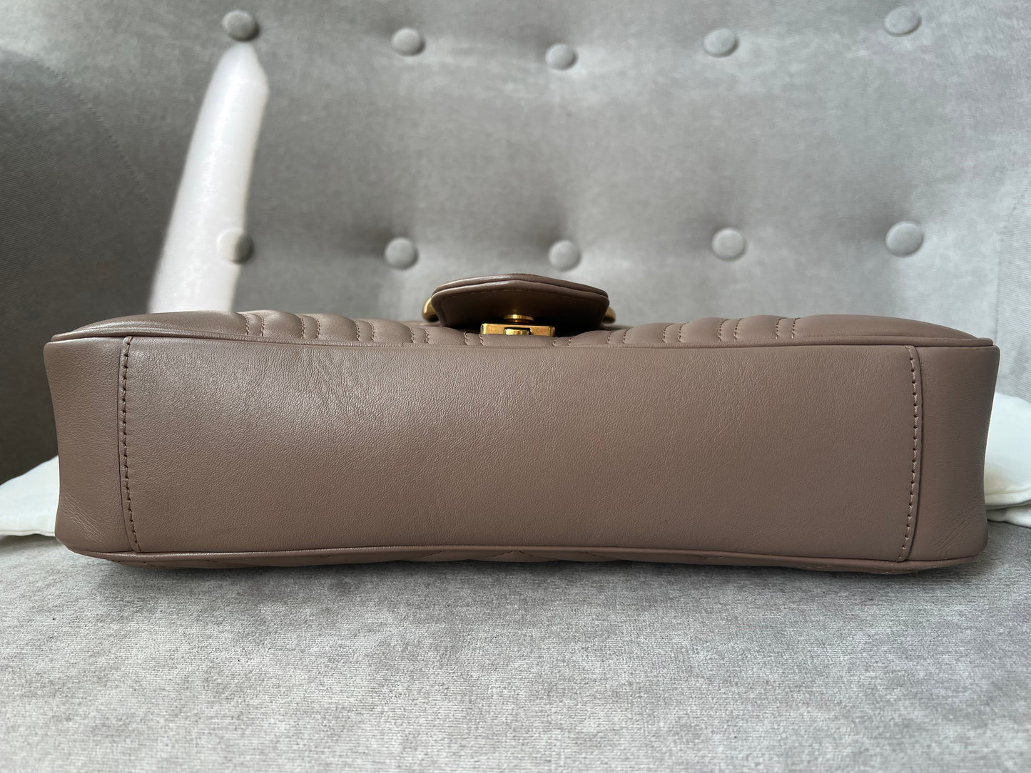 Gucci GG Dusty Pink Marmont Medium Shoulder Bag