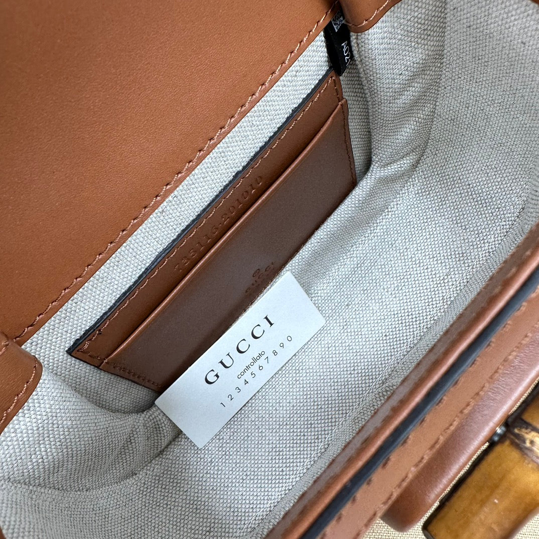 BOLSA GUCCI BAMBOO 1947 PEQUENA