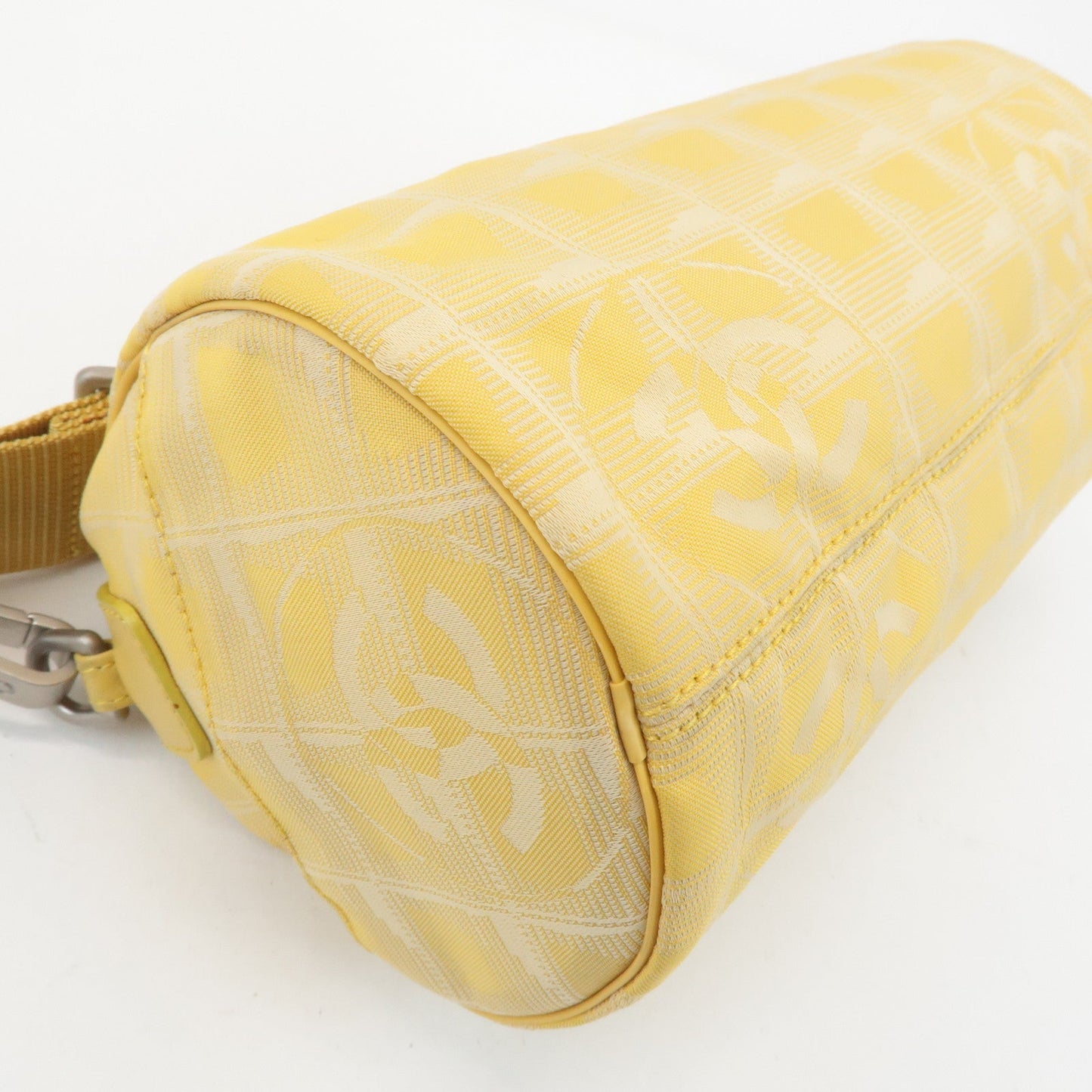 CHANEL New Travel Line Nylon Jacquard Leather Shoulder Bag A17669