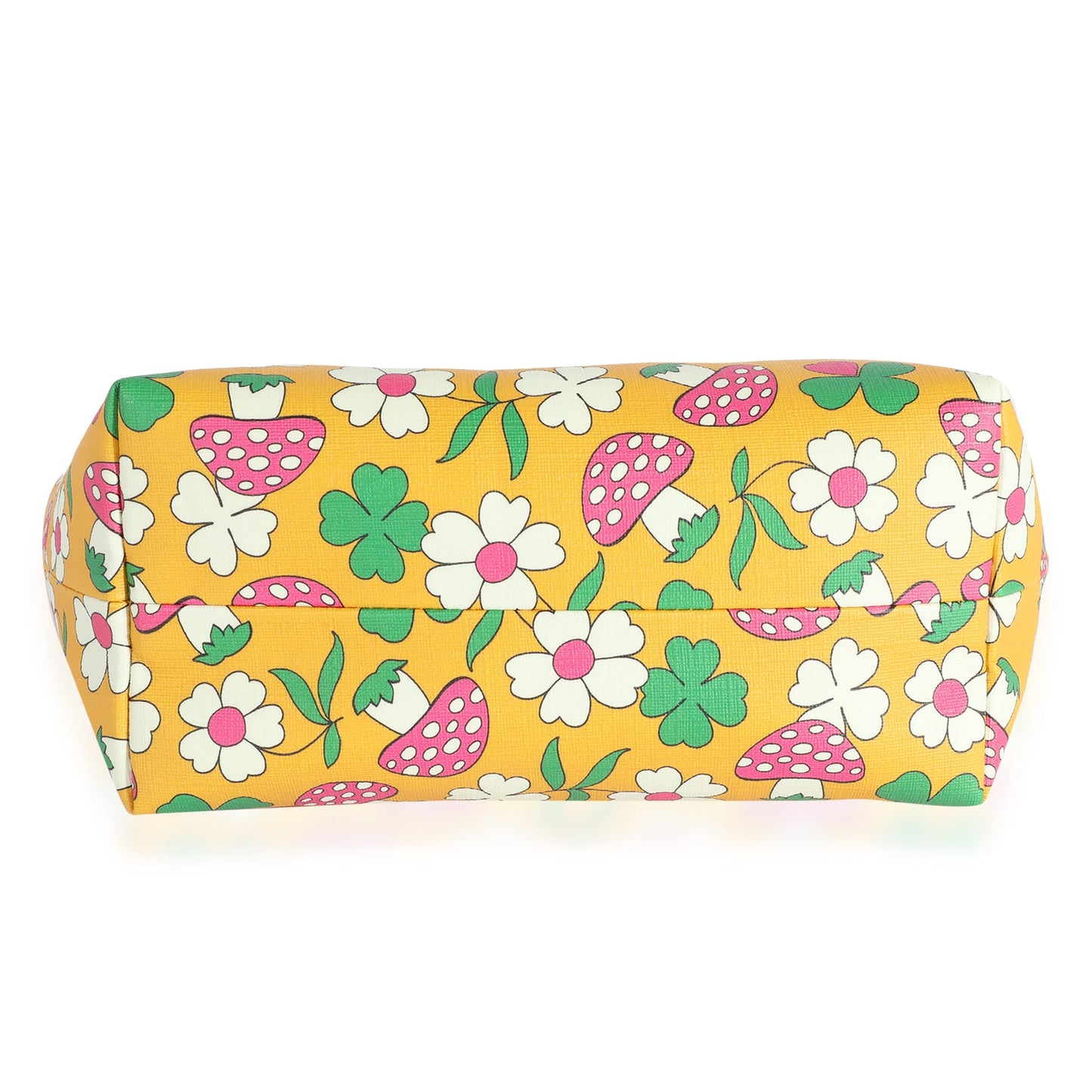 GUCCI Multicolor Mushroom Print Canvas Kid's Tote
