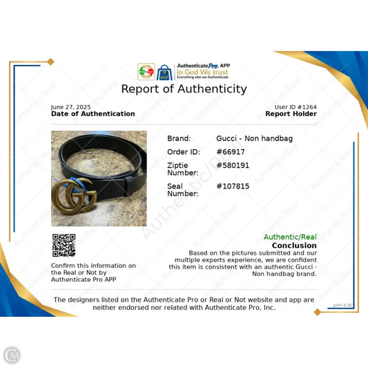 Belt Luxury Designer By Gucci, Size: Xlarge