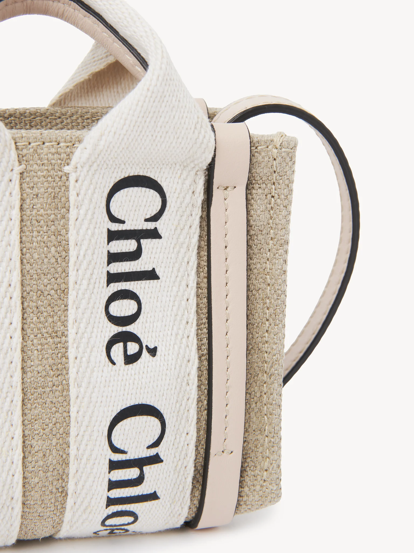 Chloé Woody Mini Canvas Tote Bag