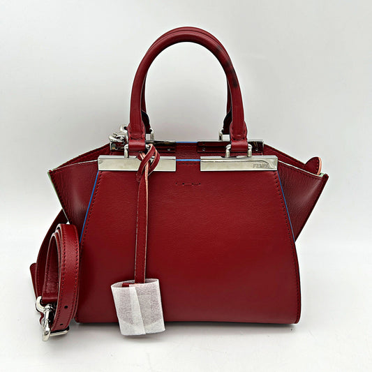 FENDI Vitello Dolce Mini 3jours Tote Ribes LA11557