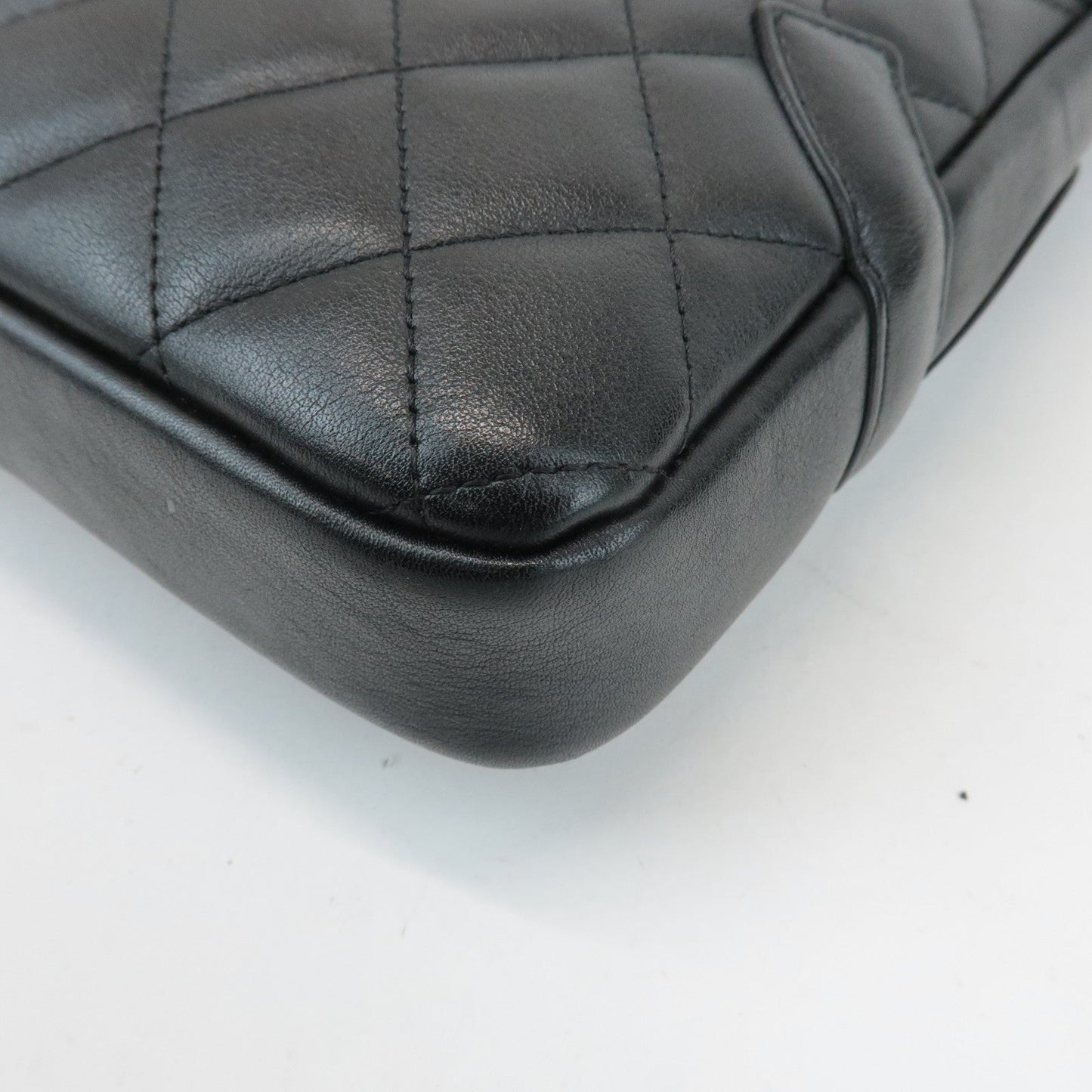 CHANEL Cambon Lamb Skin Medium Pochette Shoulder Bag A25178