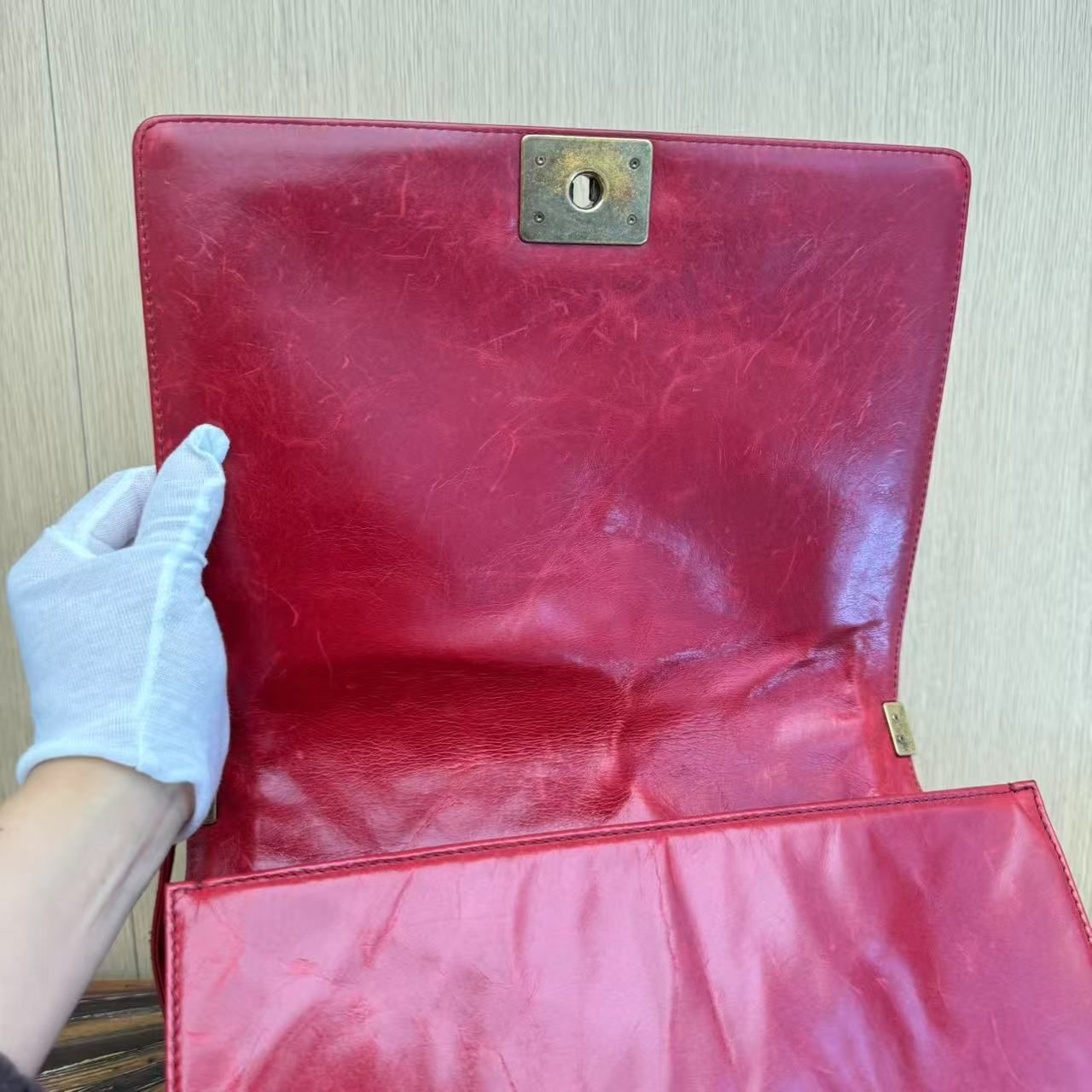 Chanel XL Boy Bag - Red Shoulder Bags, Handbags