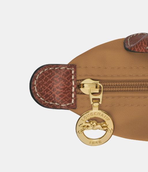Longchamp Le Pliage Pouch with handle Fawn