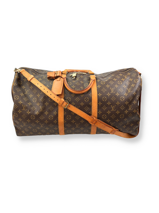 LOUIS VUITTON - VINTAGE MONOGRAM KEEPALL BANDOULIERE 60 - YR 1987