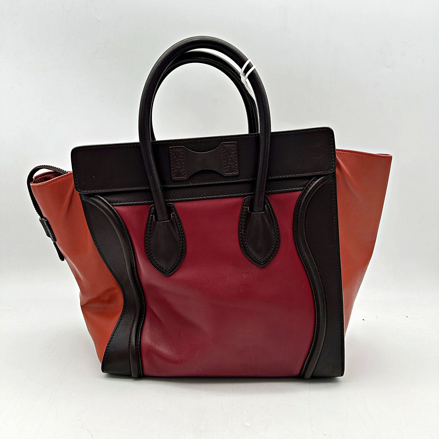 Celine Tri Color Leather Micro Luggage Tote Celine LA12859