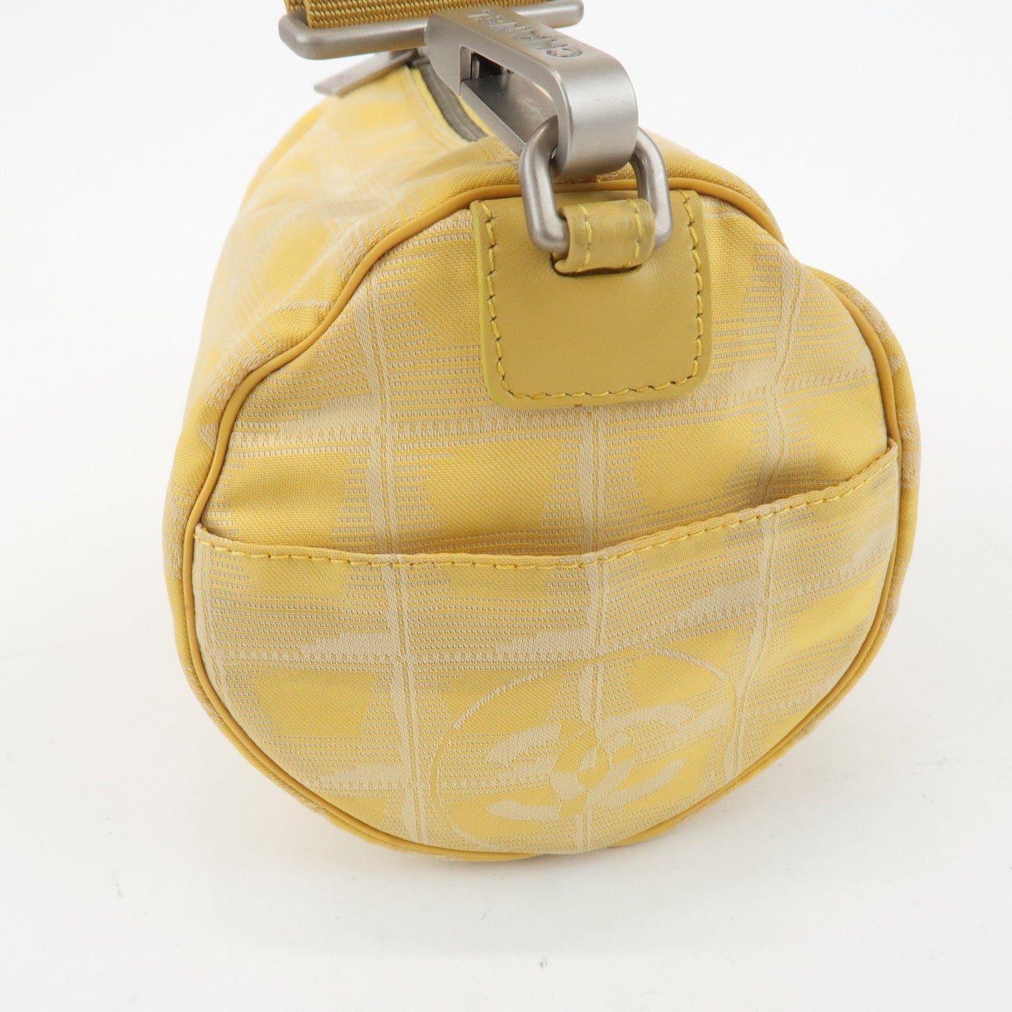 CHANEL New Travel Line Nylon Jacquard Leather Shoulder Bag A17669