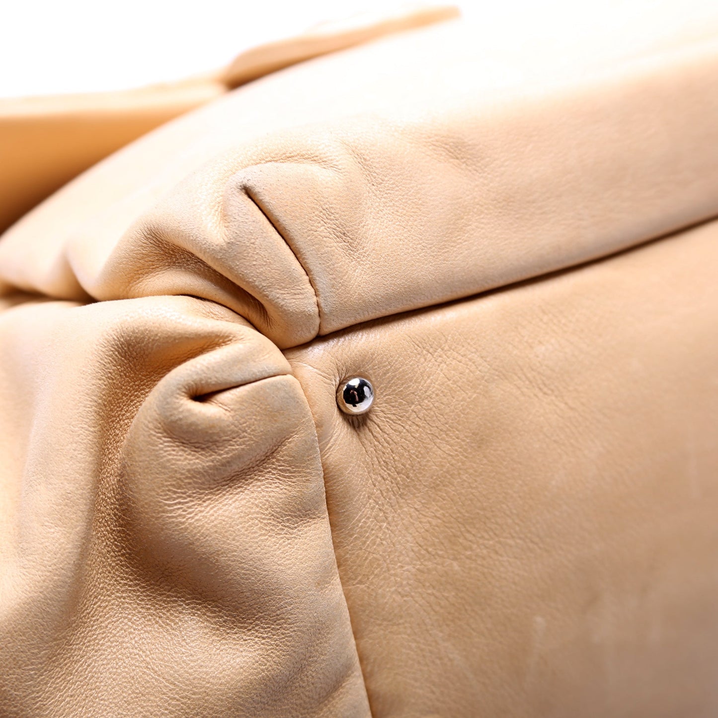 CC Pocket Accordion Shoulder Bag Lambskin 10M Tan