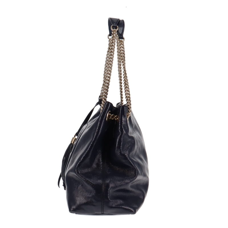 Gucci Soho Chain Tote Navy