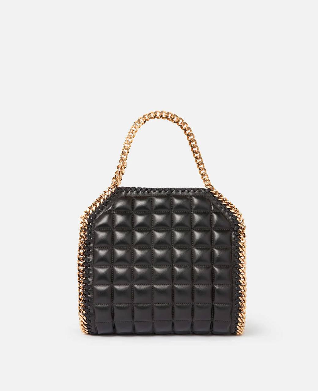 Falabella quilted mini square tote bag