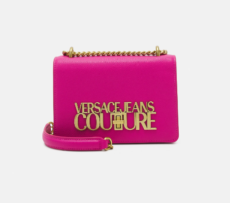 Versace Jeans Couture Saffiano Lock Crossbody Bag