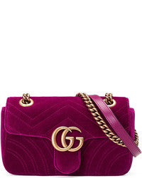Gucci Quilted GG Mini Marmont Matelassé Crossbody Bag