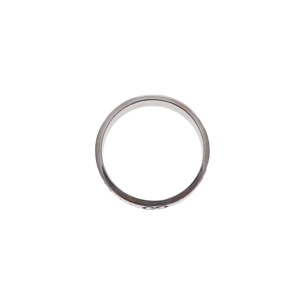 Gucci 18K White Gold Icon Band Small Ring