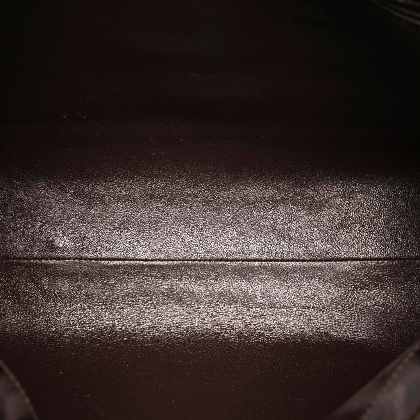 CC Chain Patent Leather Shoulder Bag Brown