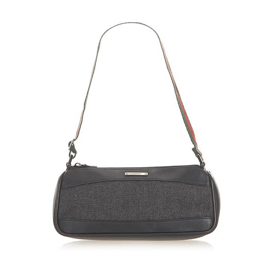 Gucci Web Denim Baguette