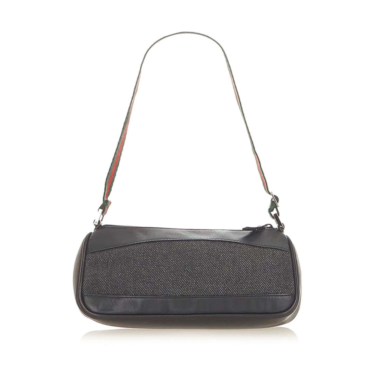 Gucci Web Denim Baguette