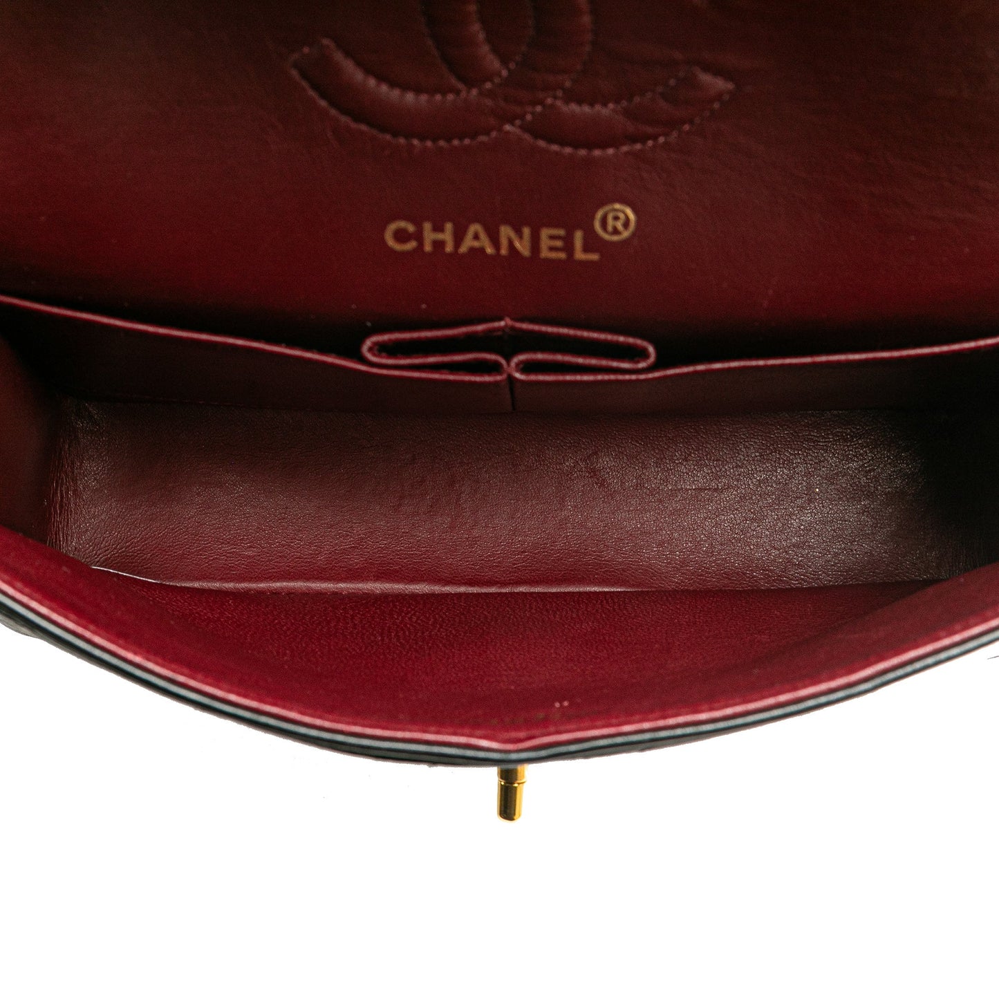 Black Chanel Small Classic Lambskin Double Flap Shoulder Bag