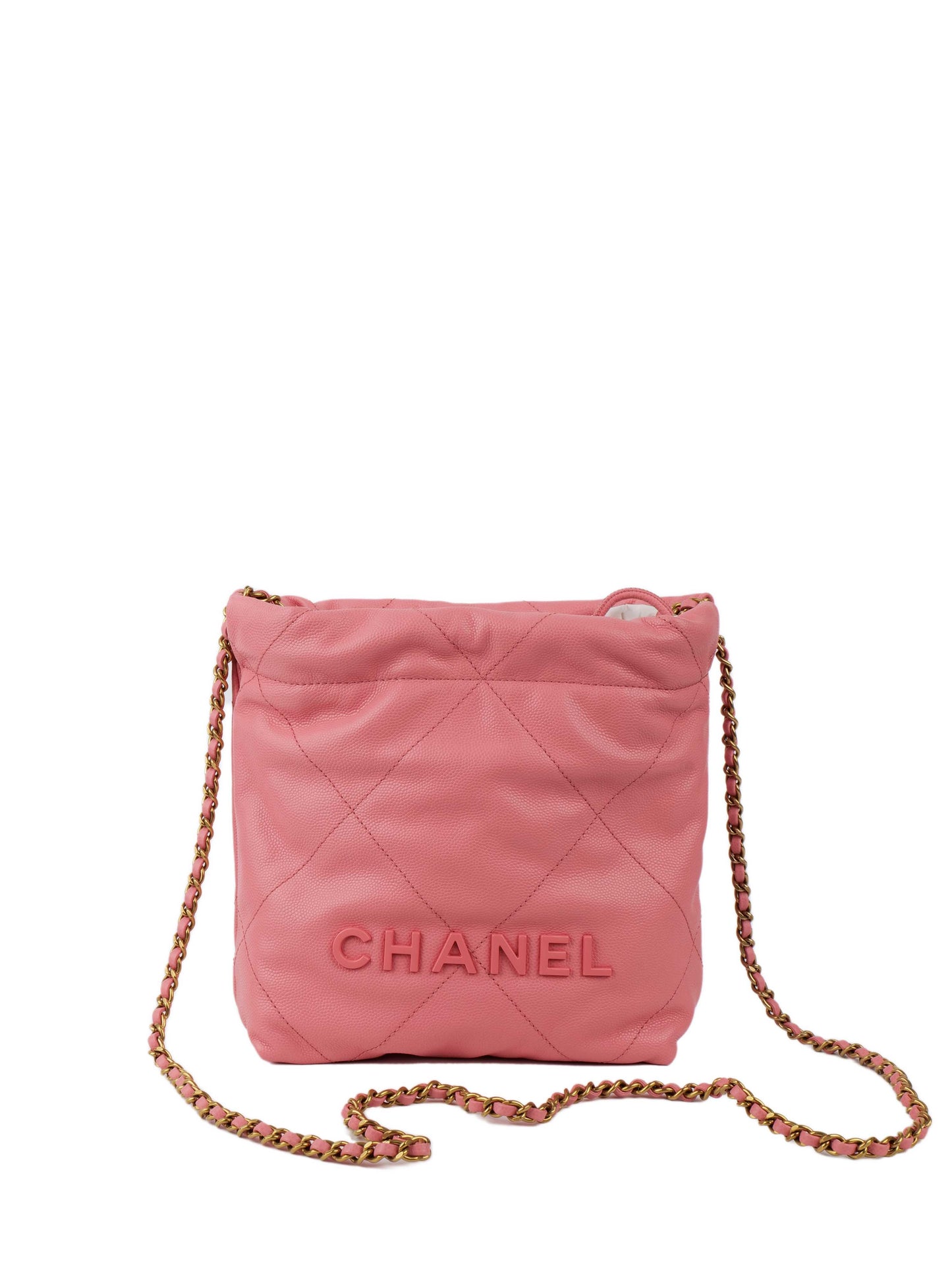 Chanel 22 Pink Mini Shoulder Bag.