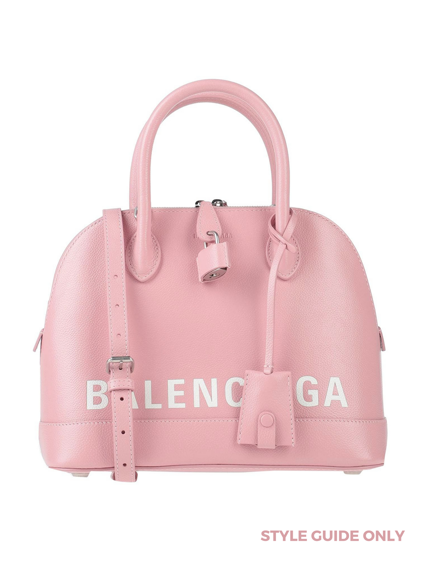 BALENCIAGA - VILLE SMALL TOP HANDLE LOGO PRINTED CROSS BODY BAG - NEW