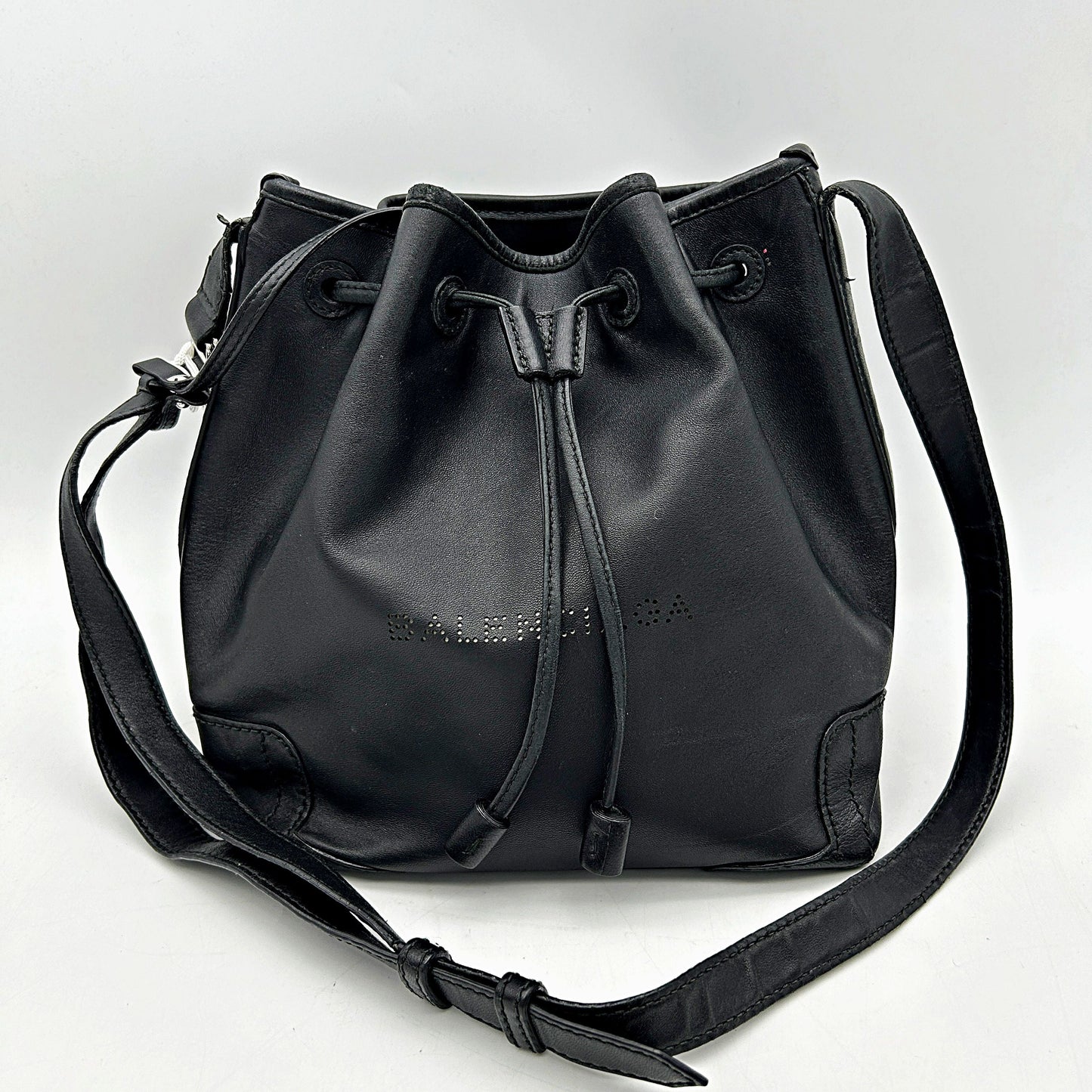 Balenciaga Leather Bucket Bag - Black Bucket Bags, Handbags LA30146