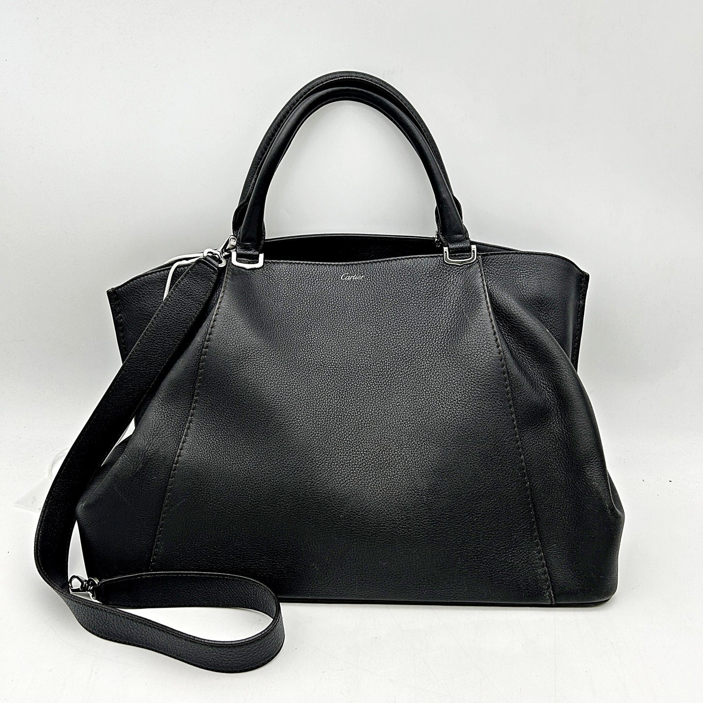 Cartier Black Leather C De Cartier Tote Cartier LA25057