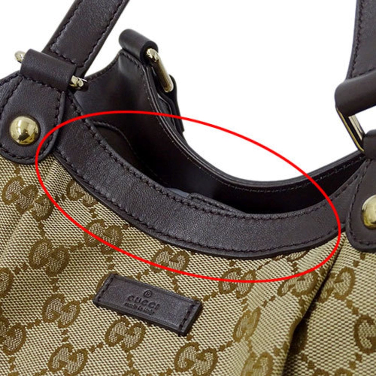 Gucci Bag Ladies Tote Shoulder GG Canvas Brown Beige 388919