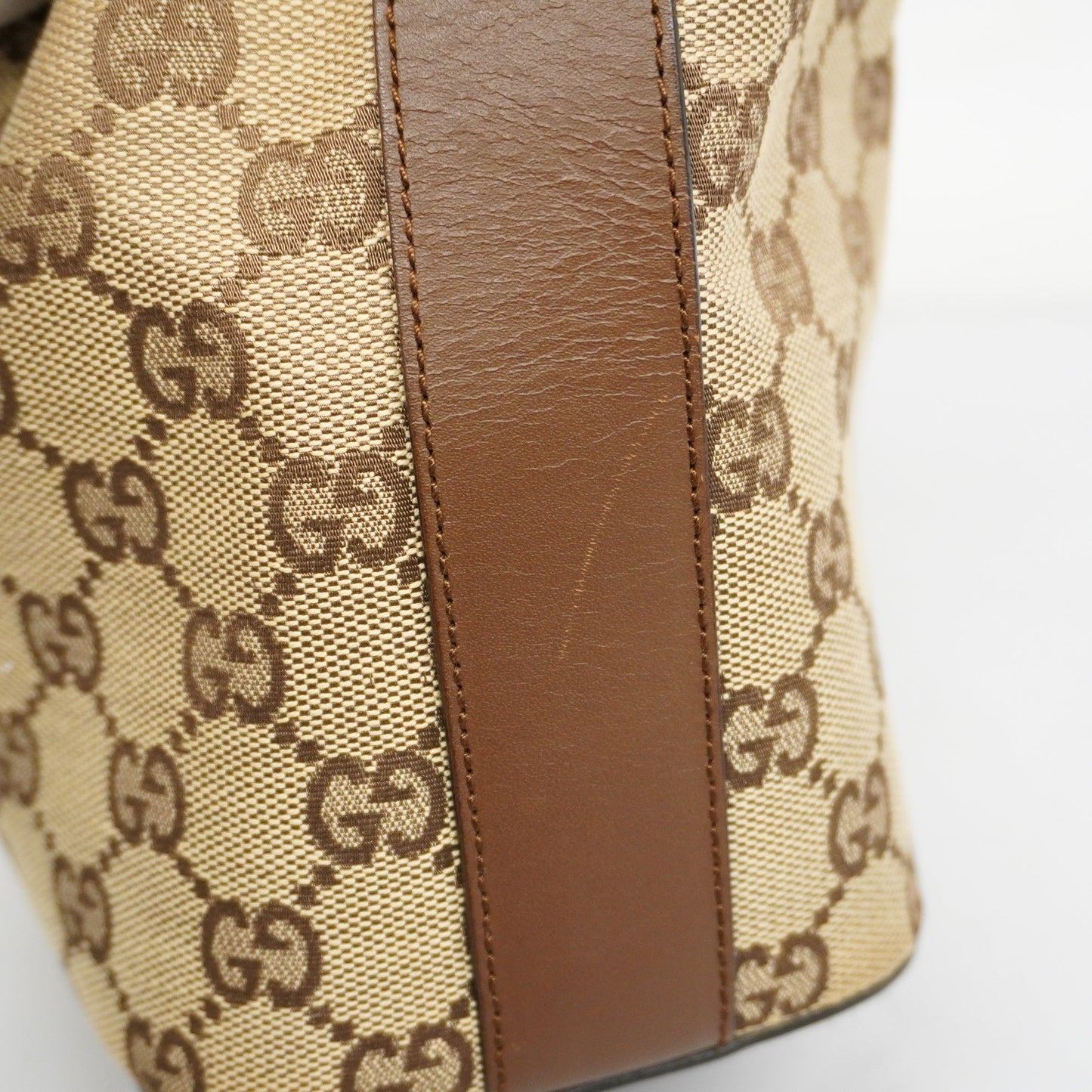 GUCCI  Shoulder Bag 001 3814 GG Canvas,Leather Shoulder Bag Beige,Brown