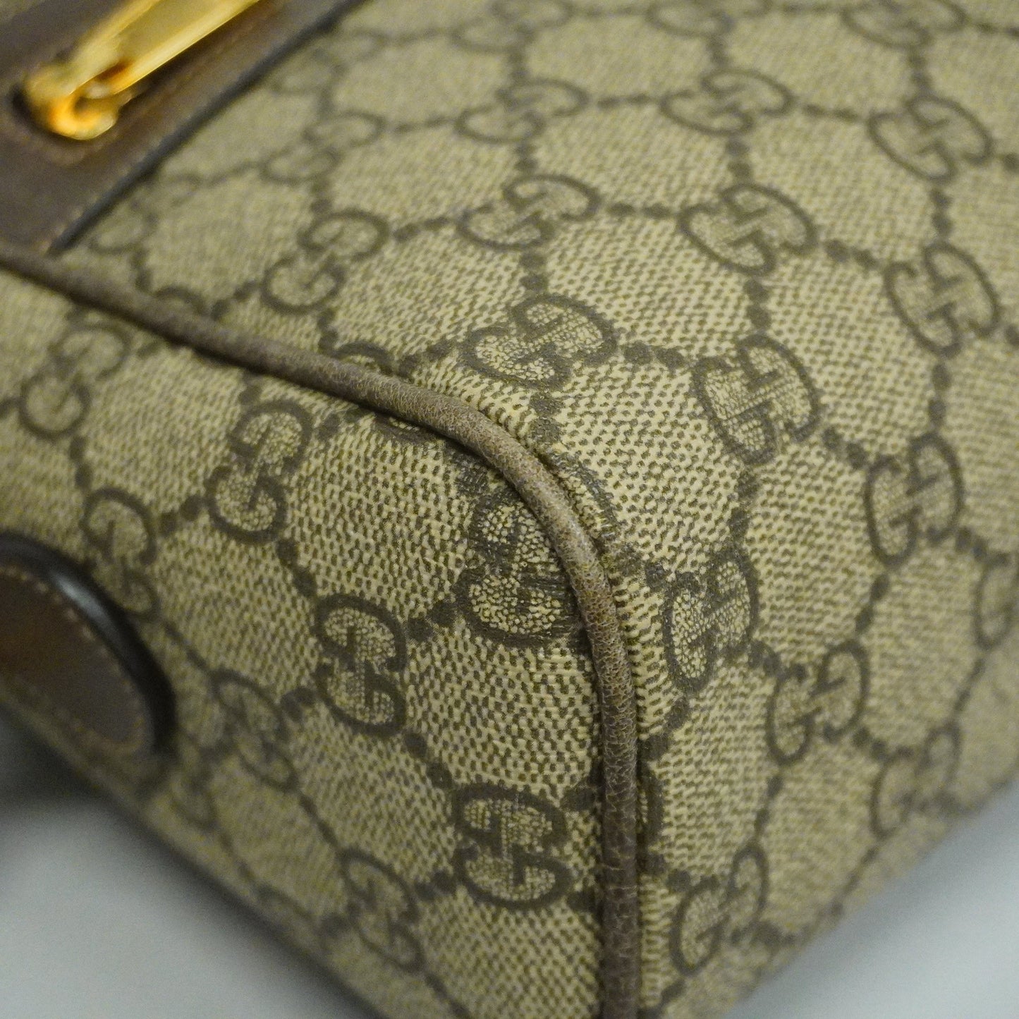 GUCCIAuth  Sherry Line Shoulder Bag 517080 GG Supreme,Leather Beige,Brown