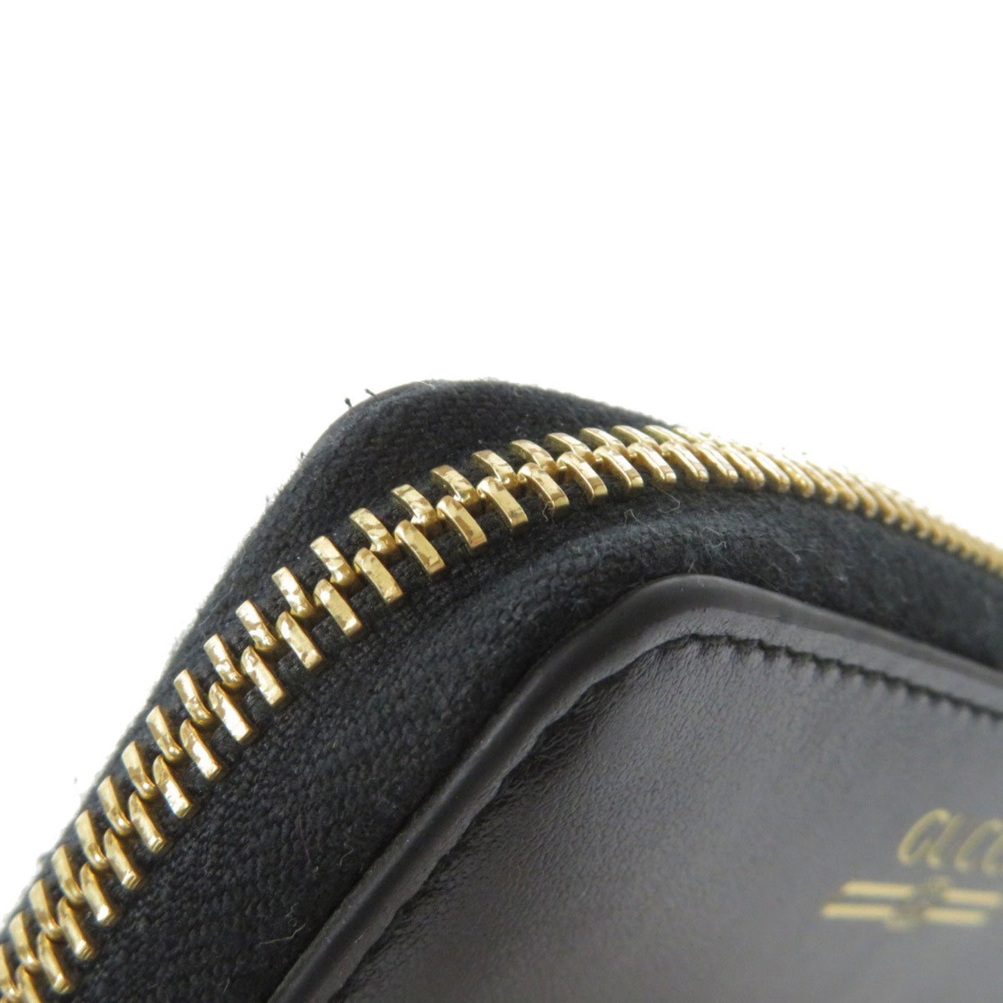 Gucci 547597 logo card case leather unisex