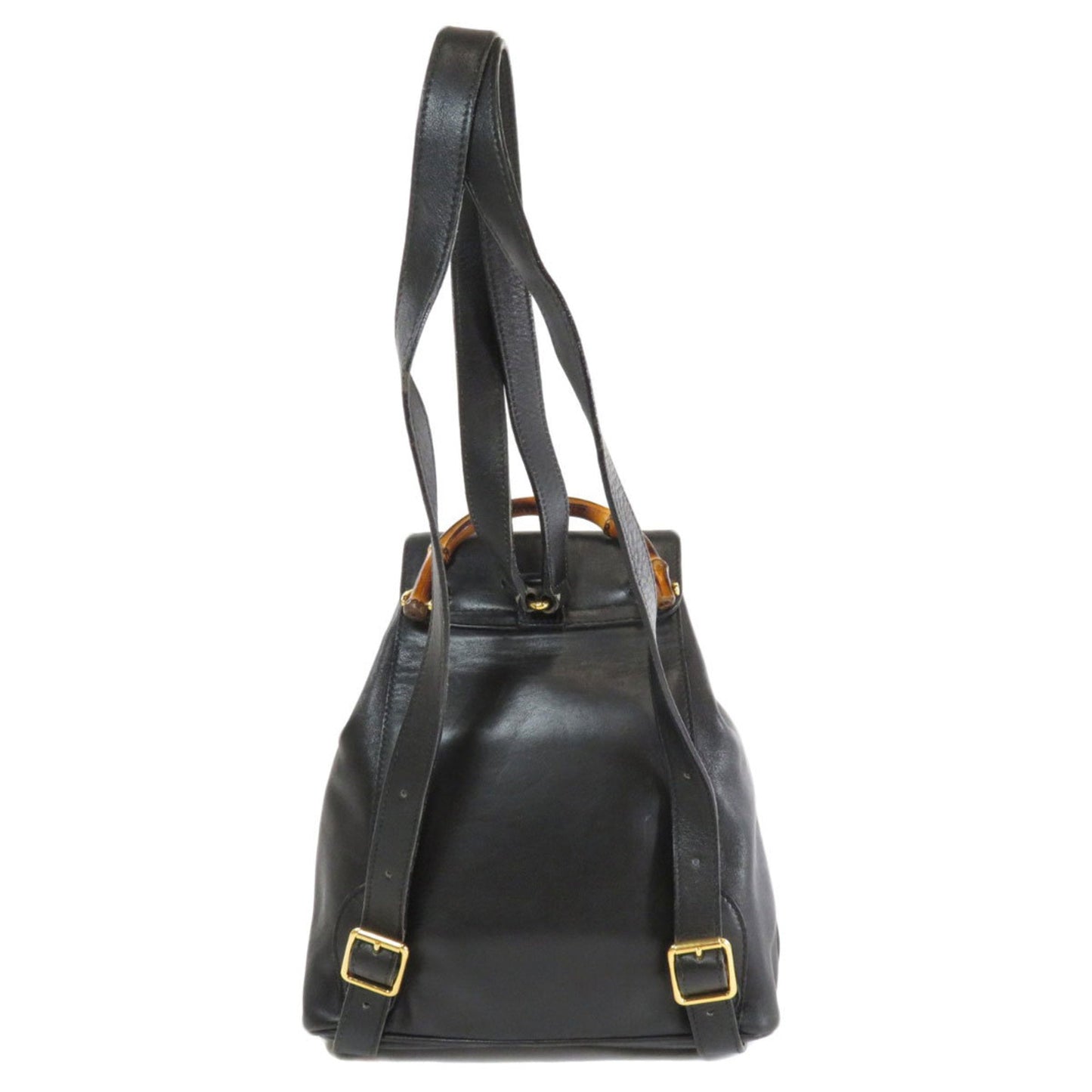 Gucci 003 3444 Bamboo Backpack Daypack Leather Ladies