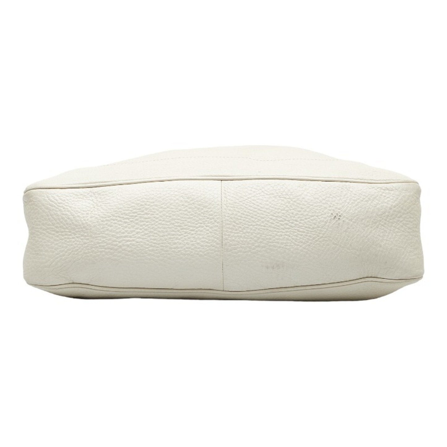 Gucci Bamboo GG Canvas HandBag Shoulder Bag 282315 White Leather Ladies