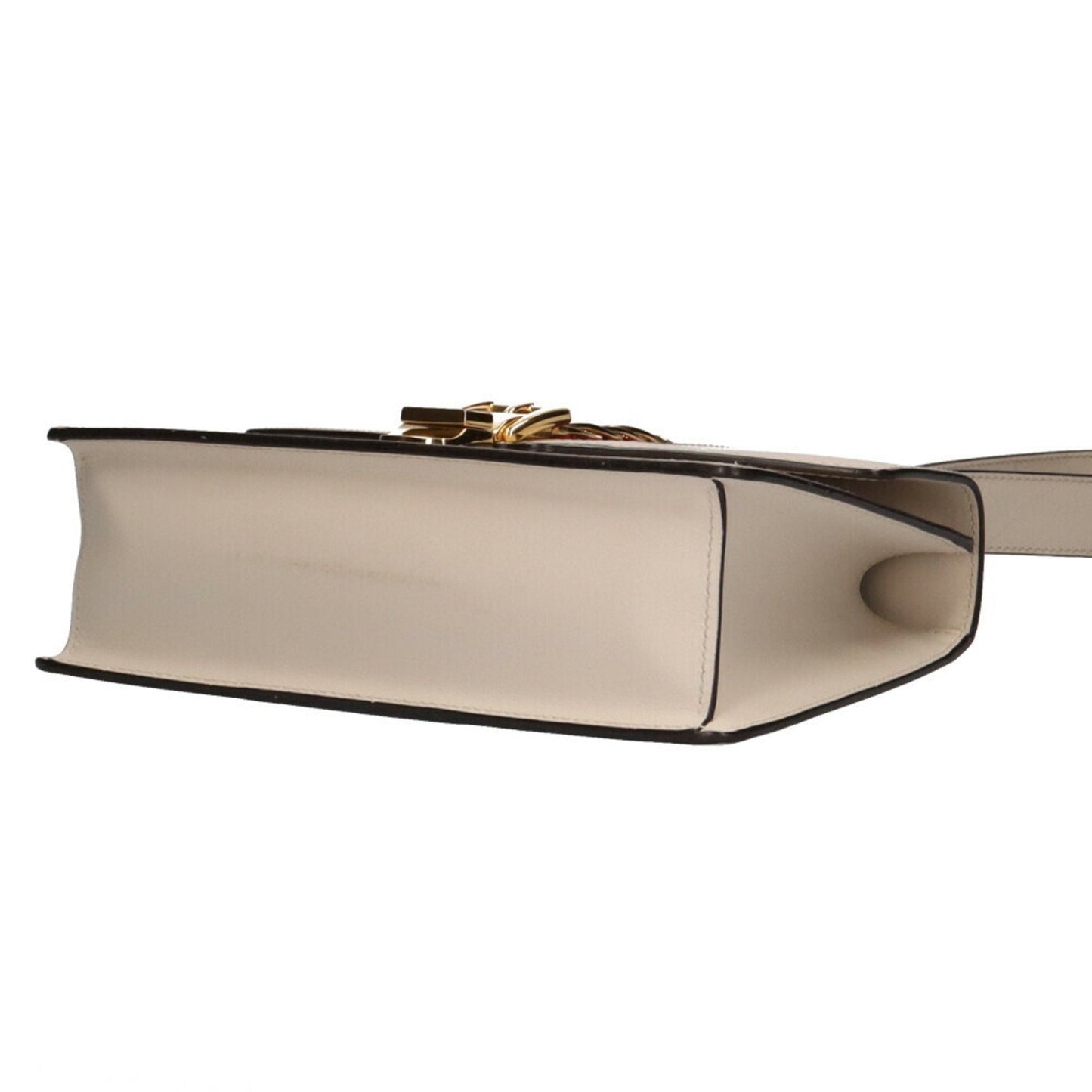 Gucci shoulder bag leather white ladies